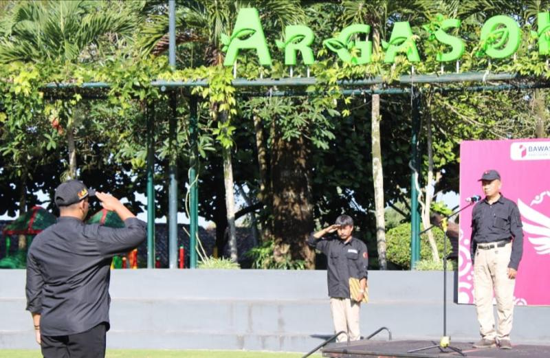 Bawaslu Sleman Peringati Harlah Pancasila di Lereng Merapi