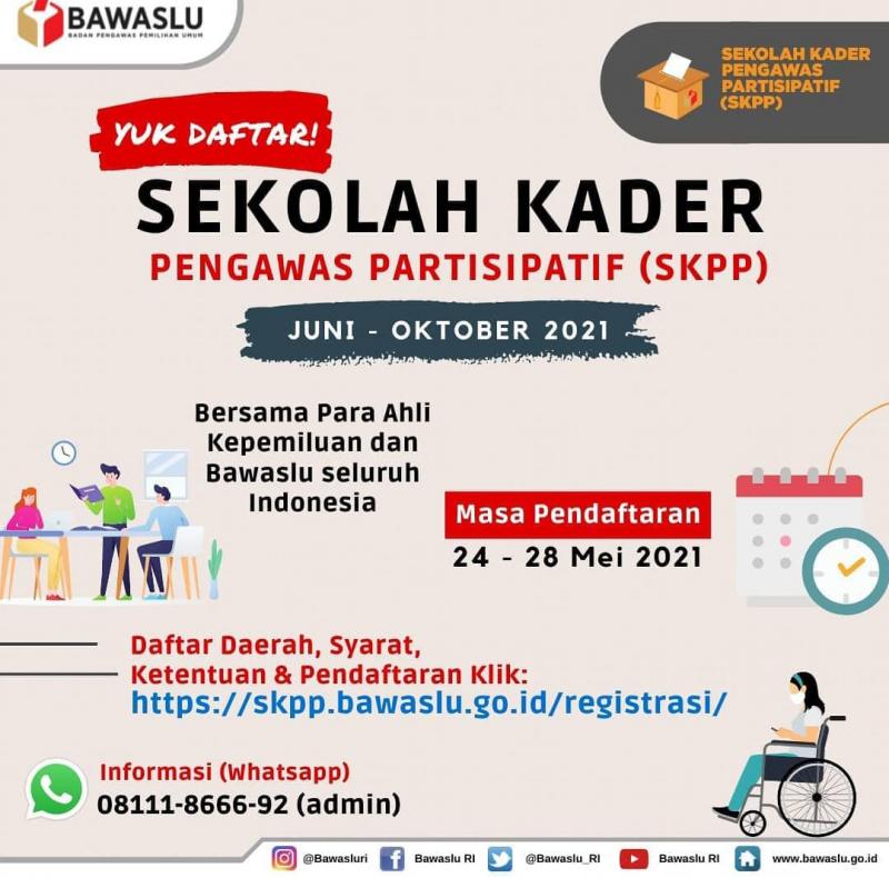 Pengumuman SKPP Tingkat Dasar Badan Pengawas Pemilihan Umum Tahun 2021