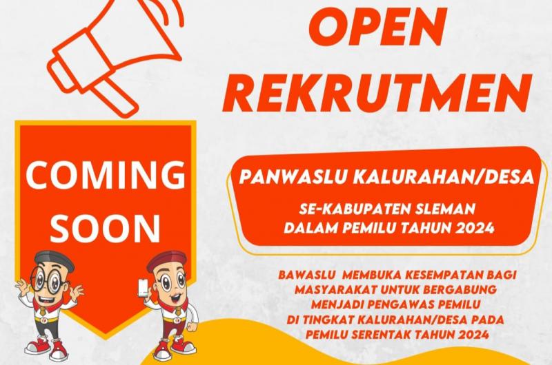 Rekrutmen Panwaslu Kalurahan/Desa Segera Dibuka