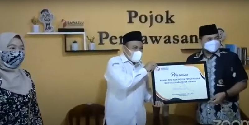 Launching Pojok Pengawasan dan PPID Bawaslu Kabupaten Sleman, 25  Mei 2021