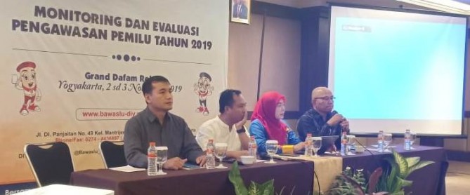 Weekend, Bawaslu Sleman Ikut Monev Pengawasan Pemilu 2019