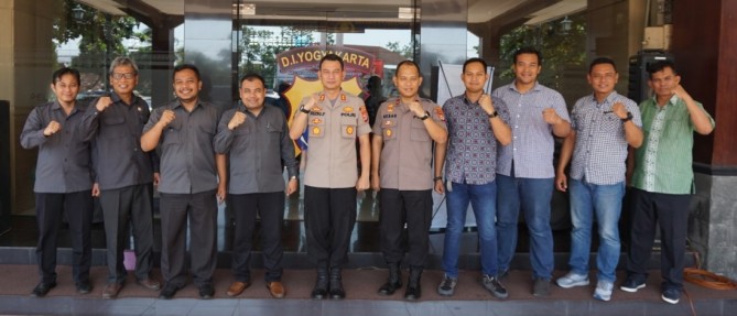 Persiapan SG, Bawaslu Sleman Audiensi dengan Kapolres Sleman