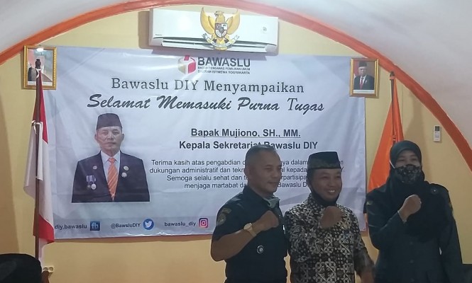 Di Tengah Ramadhan, Bawaslu Sleman Hadiri Pelepasan Kasek Bawaslu DIY