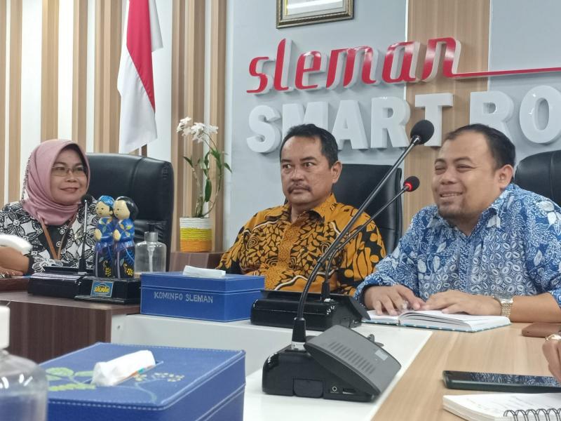 Maksimalkan Pengawasan di Ruang Digital, Bawaslu Sleman Sambangi Kominfo