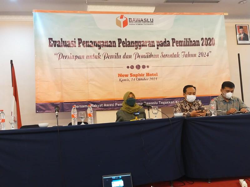 Bawaslu Sleman Hadiri Evaluasi Penanganan Pelanggaran Post Electoral Period Pilkada 2020