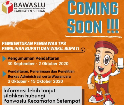 Bawaslu Sleman Rekrut 2.124 Pengawas TPS