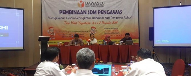 Siapkan Pengawas Ad Hoc, Bawaslu Sleman Ikuti Pembinaan SDM Pengawas