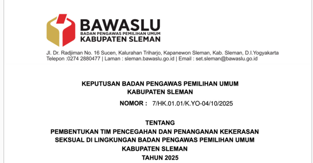 foto surat keputusan