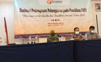 Bawaslu Sleman Hadiri Evaluasi Penanganan Pelanggaran Post Electoral Period Pilkada 2020