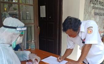 Hasil Rapid Test Komisioner dan Staf Bawaslu Sleman Non Reaktif