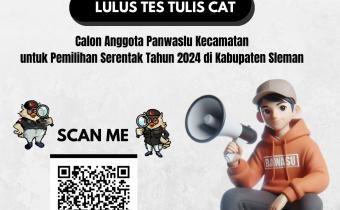 QR Code pengumuman lulus tes tulis CAT