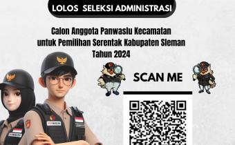 QR Code pengumuman seleksi administrasi